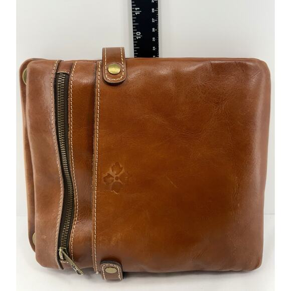 Patricia Nash Francesca Crossbody Bag Brown Leather Purse with Tags Multi Pocket - Picture 16 of 16